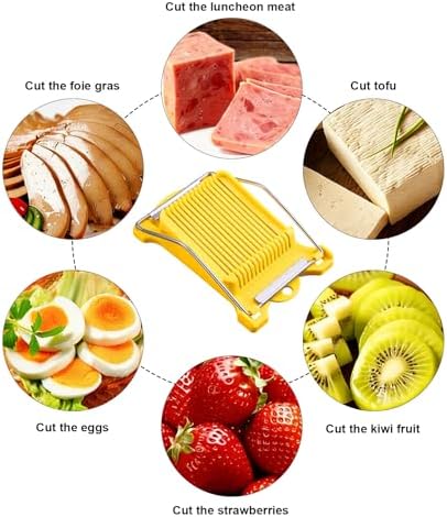 Heavy Duty Luncheon Meat Slicer, Egg Cutter with 14 Precise Slices