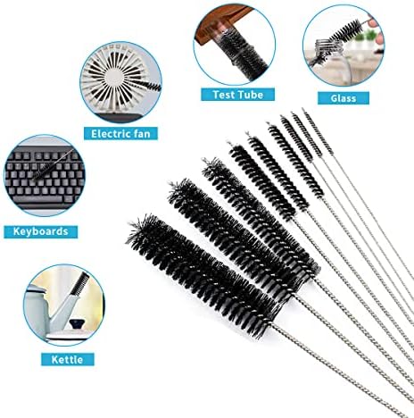 10PCS Flexible Drain Brush Straw Cleaner Brush Set,Pipe Cleaners