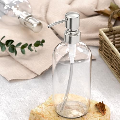 AmazerBath Glass Soap Dispensers, 2 Pack