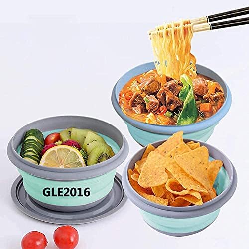 3 PCs Food Grade Silicone Collapsible Bowl Lunch Box - Expandable Food