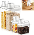 Cereal Storage Containers Sets,BPA Free with Pouring Spout Handle