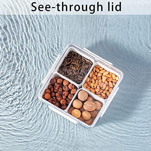 2 Pack Veggie Trays with 4 Removable Boxes