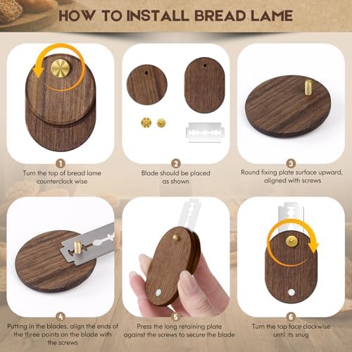 UFO Bread Lame Dough Scoring Tool,Magnetic Sourdough Scoring