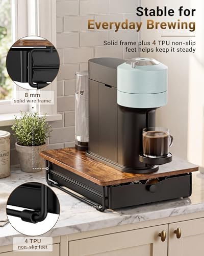 EVERIE Coffee Pod Holder Drawer for Nespresso Vertuo Capsules