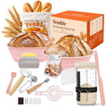 Complete Sourdough Starter Kit with Round & Oval Silicone Banneton