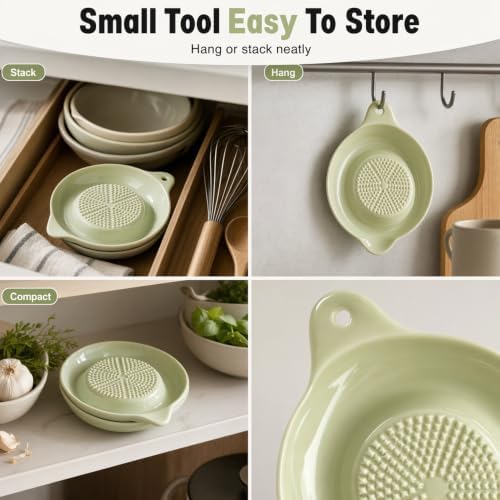 2026 New Ceramic Grater Plate for Ginger and Garlic
