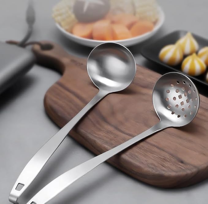 Tenta Kitchen 2oz/56ml Stainless Steel Small Soup Ladle Spoon, 10.8”x 3” - Image 7
