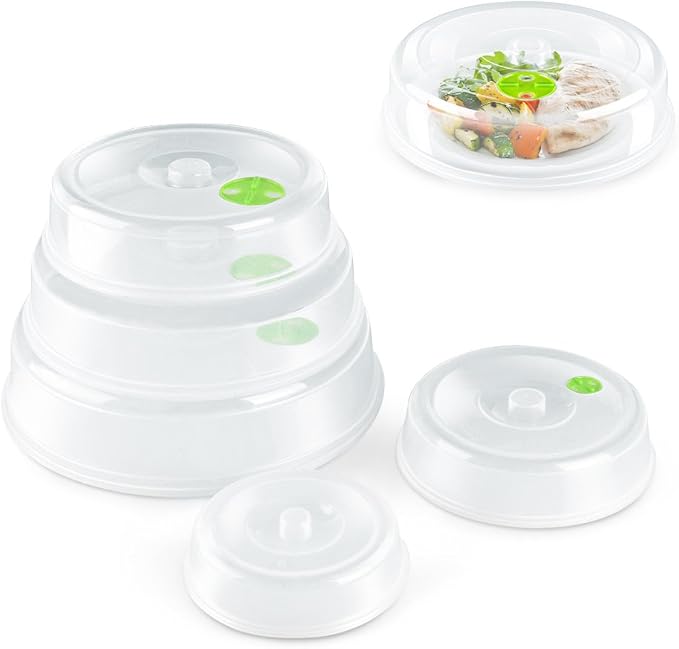 Flexzion Microwave Plate Covers Set of 5 by Flexzion