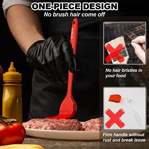 Anaeat High Heat Resistant Silicone Basting Pastry Brush Set of 2