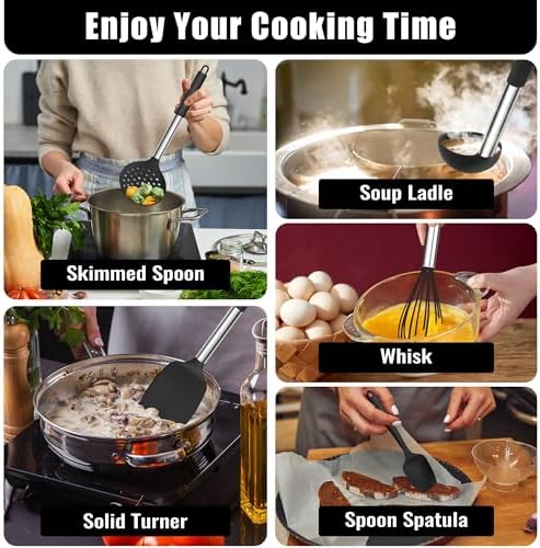 E-far Silicone Cooking Utensils Set, 14-PCS