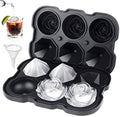 Silicone Ice Cube Tray with Lids, 2" Large Rose Ice Ball