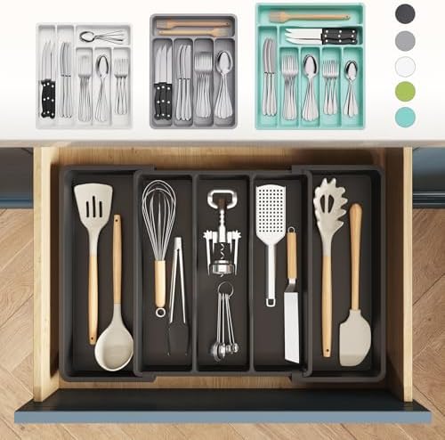 Lifewit Expandable Utensil Drawer Organizer