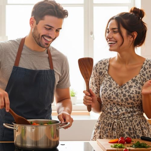 6-Piece Wooden Cooking Utensil Set