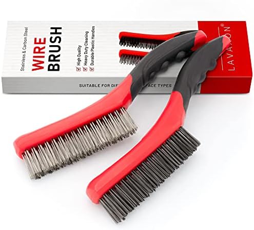 Lavaxon Wire Brush Set, 10 Inches, Pack of 2