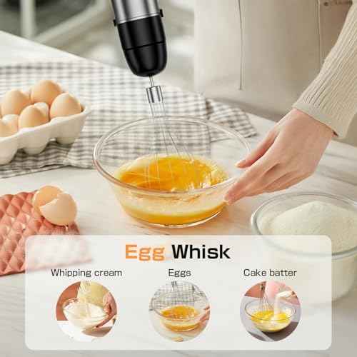 Turelar Immersion Blender Handheld 3-in-1 Hand Blender Set 1100W Heavy