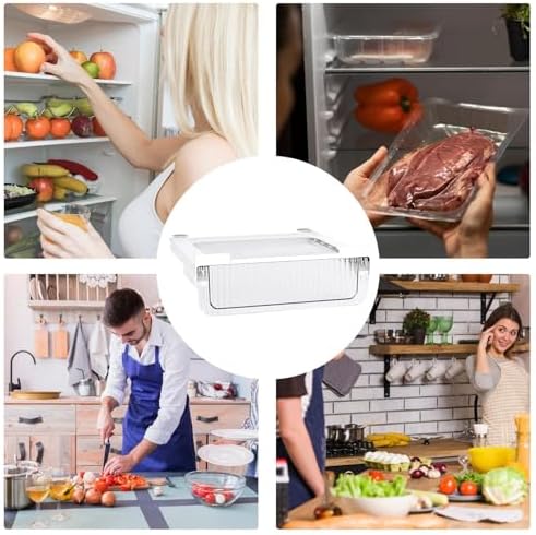 Fridge Storage Drawer Organizer - Pull Out Fridge Organizer Boxes