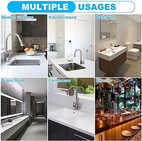 Kitchen Sink Splash Guard, 32"x 5.5", Silicone Faucet Splash Guard