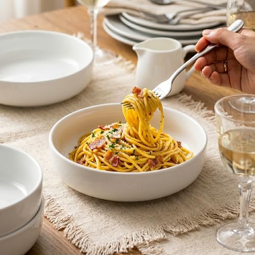 fMBB Pasta Bowls 26 oz, Salad Bowls Set for Serving Soup, Pasta
