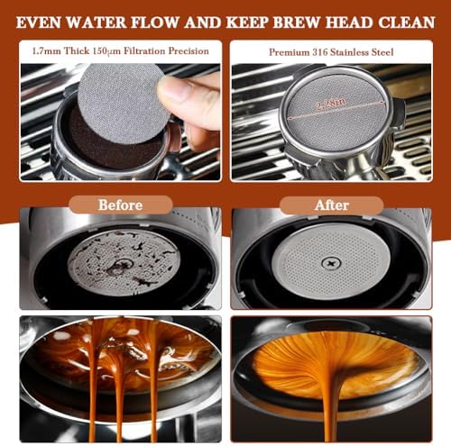 Adjustable Depth Espresso Tamper Set: 58mm Spring Loaded Espresso