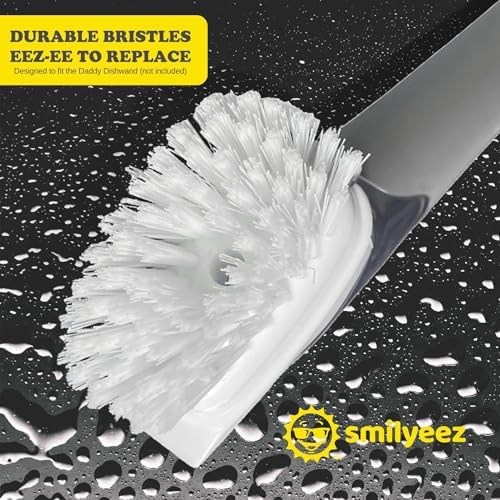 Smilyeez Dish Brush Refill for Dish Daddy Dishwand, 2 Pack