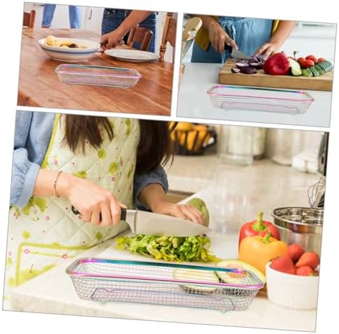 Stainless Steel Utensil Basket 2pcs for Spoons Forks Cabinet
