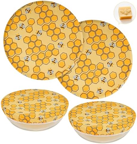 Reusable Beeswax Bowl Covers, 2 Pack, 12 Inch