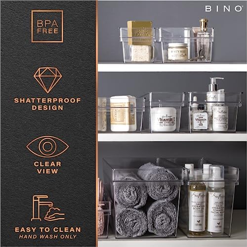 BINO | Plastic Storage Bins, Small - Shallow | THE HANDLER COLLECTION