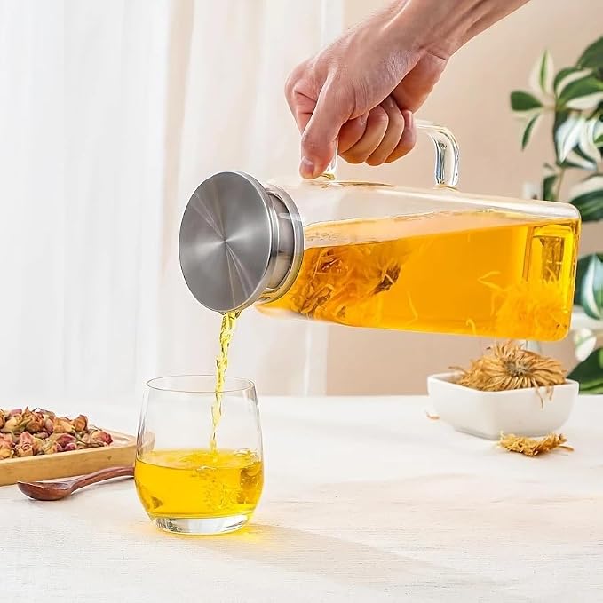 1 Pack 2 Liters/68 oz Square Glass Pitcher - Image 5