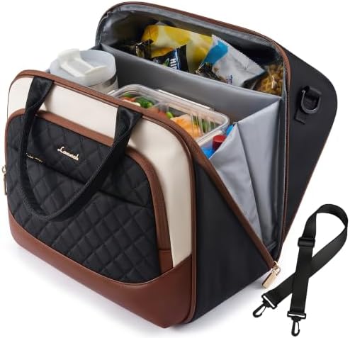 LOVEVOOK Insulated Lunch Bag for Women, Large