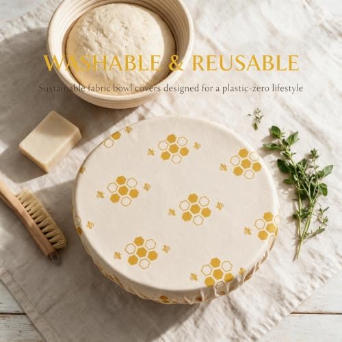 Beeswax Bowl Covers, 2 Pack, 10 and 12 Inch