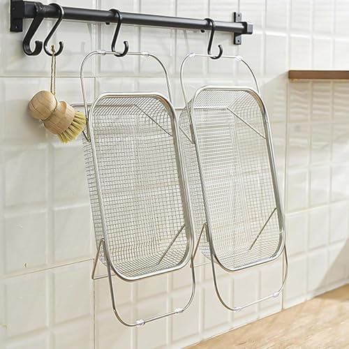 Kitchen Accessories Over Sink Dish Drying Rack, Stainless Steel