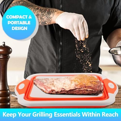 Collapsible BBQ Prep Tub & BBQ Resting Bag - Multi-Function Foldable
