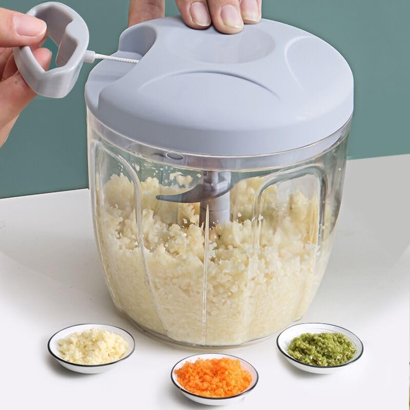 Onion Chopper, Vegetable, Garlic Kitchen Cutter with Container, Pull