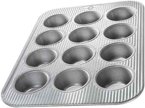 USA Pan Bakeware Muffin Pan, 12-Well, Aluminized Steel & Nonstick