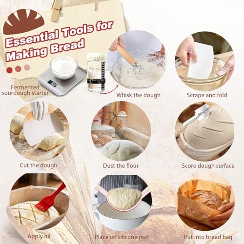 Sourdough Starter Kit with Scale and Glass Jar