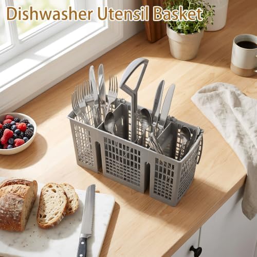 Dishwasher Basket, Plastic Cutlery Utensil Washing Storage Container