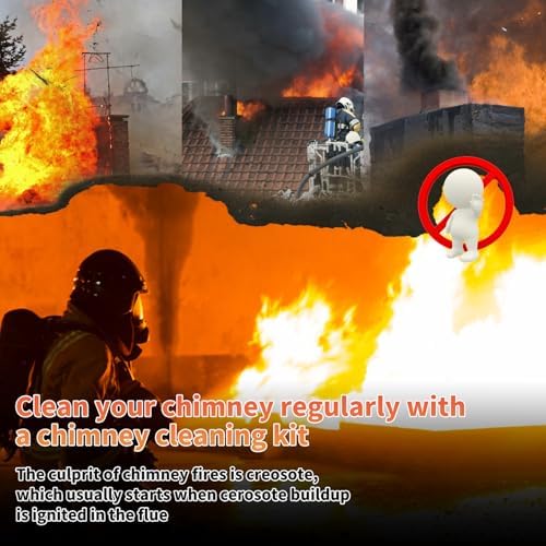 Sealegend 30FT Chimney Sweep Kit with 9 Rods