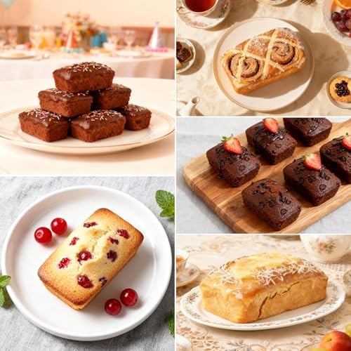 Mini Loaf Pans with Metal Frame - 2 Pack Silicone Bread Loaf Pan