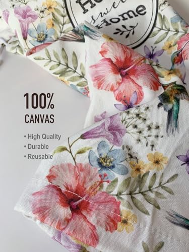 Hglian Hummingbird and Flower Plastic Bag Holder Storage Organizer