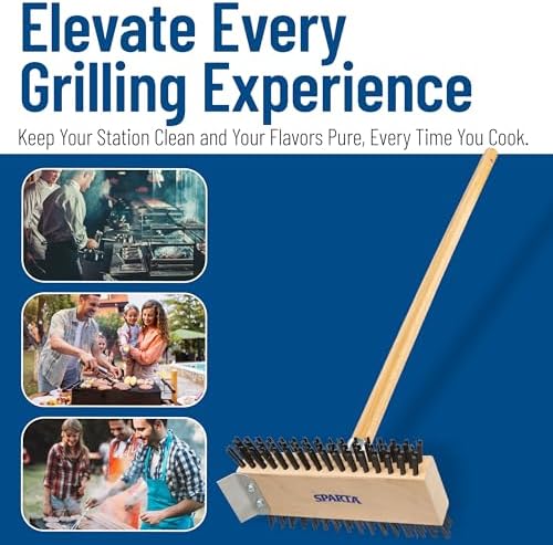 SPARTA 30-Inch Stainless Steel Grill Brush