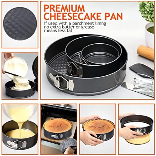Cake Pan, Round Springform Pans, Prevent Sticking Cheesecake Pan Set