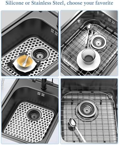 2-Pack Silicone Sink Protector Mats