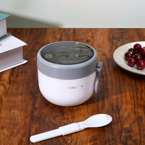 4pcs Overnight Oat Containers with Lids and Reusable Plastic