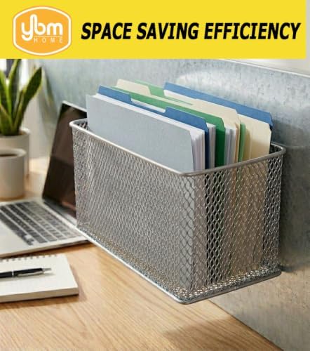 YBM Home Magnetic Basket Organizer, Medium, 2-Pack