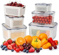 SZHLUX 5-Piece Fruit Storage Containers for Fridge