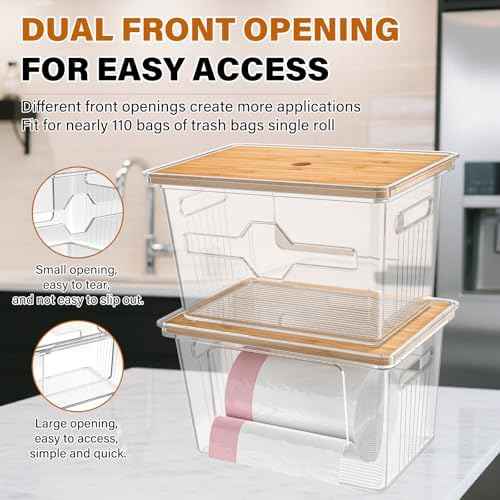 Trash Bag Dispenser, 2 Pack, Extra Large, 33Gal