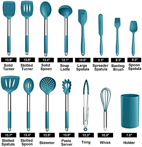 LIANYU 15-Piece Kitchen Cooking Utensils Set with Holder