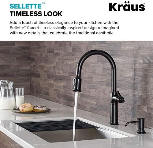 KRAUS KPF-1682ORB Sellette Pull-Down Kitchen Faucet, Oil Rubbed Bronze