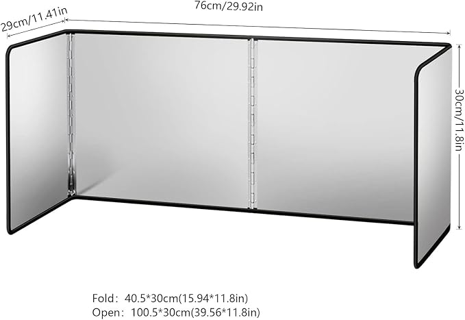 Splatter Guard for Frying Non-Stick 3 Sided Foldable Grease Splatter Screen - Image 2