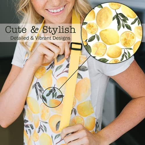 Adjustable Designer Kitchen Apron for Adults | Cotton Cooking Apron